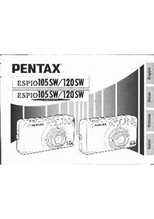 Pentax Espio 105 SW manual. Camera Instructions.